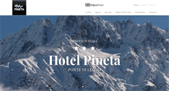 Desktop Screenshot of hotelpineta.biz